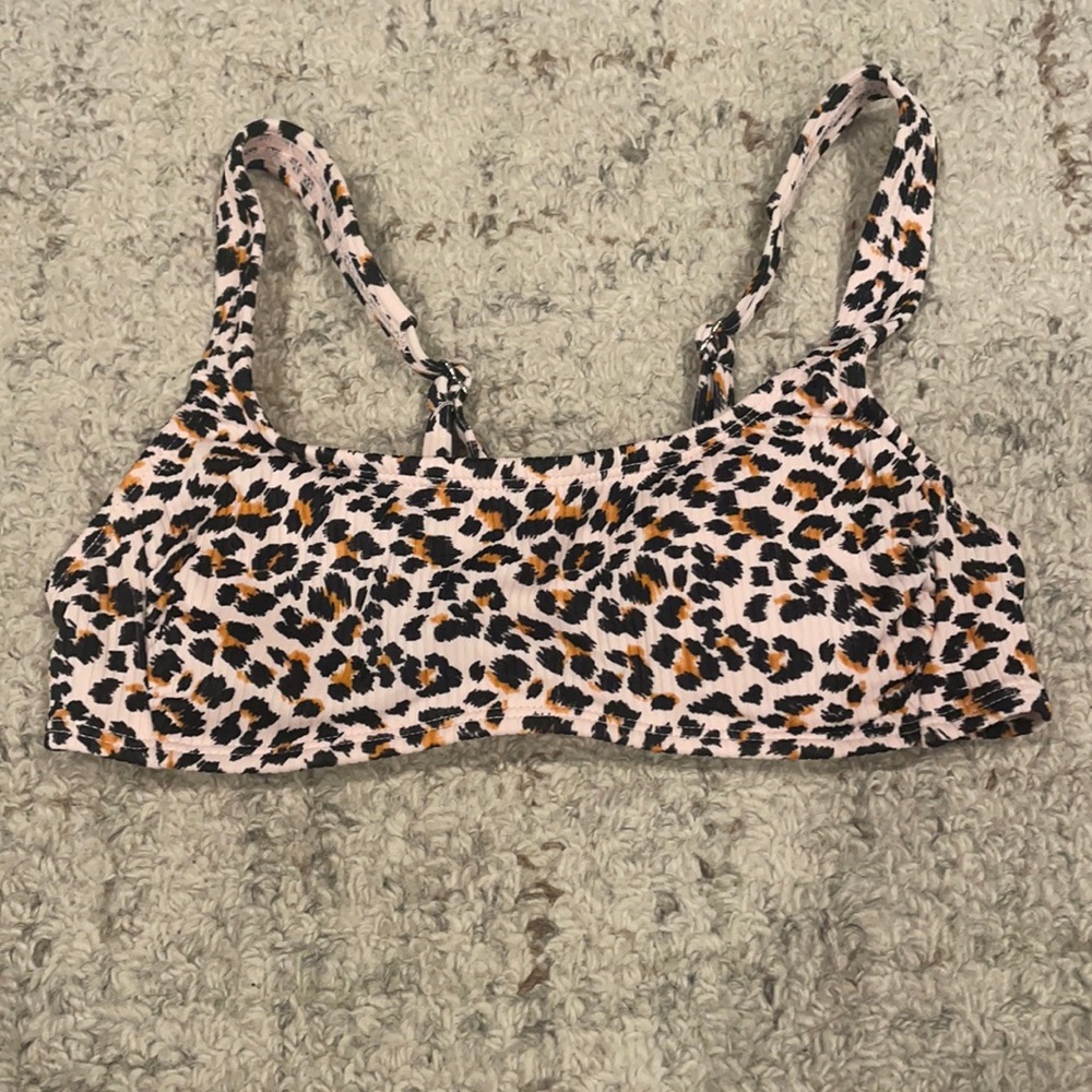 Cheetah Print Bikini Top